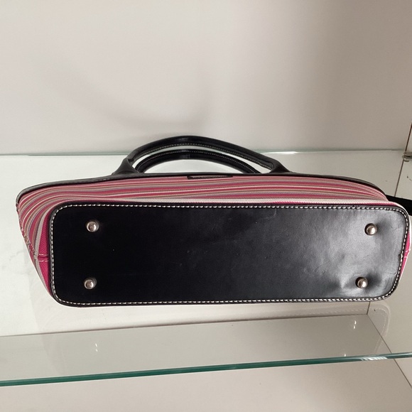 VINTAGE KADE SPADE NEW YORK FABRIC  PURSE RETRO RAINBOW - Picture 3 of 11